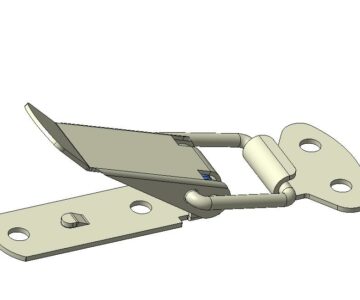 3D модель Защёлка типа "лягушка"