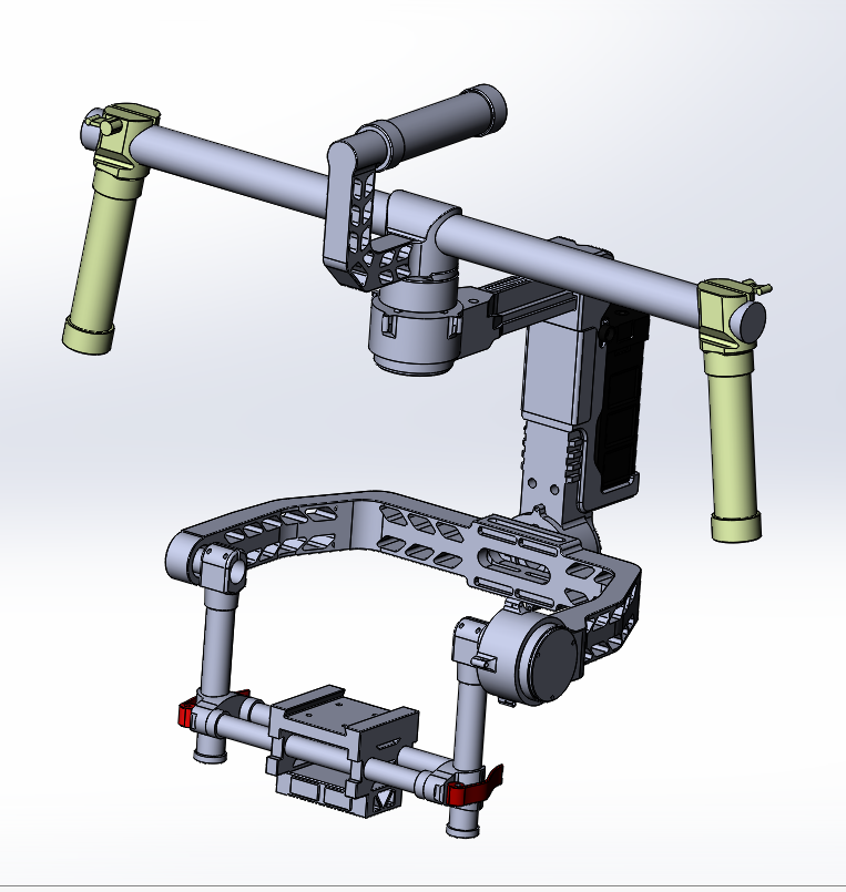 3D модель DJI Ronin. М. Гиростабилизатор, для стабилизации видеокамеры.