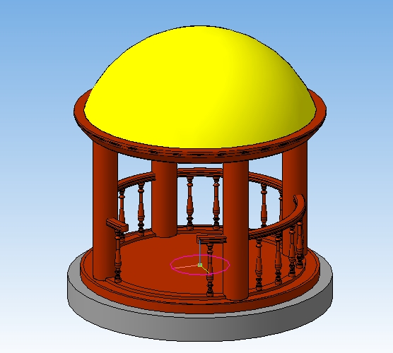 3D модель Ротонда МАФ