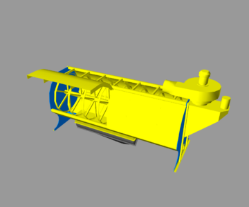 3D модель Ворохоочиститель с цилиндрическим решетом (БЦР-6)