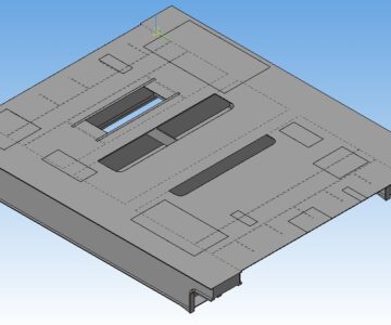 3D модель Металлоконструкция телеги мостового крана Q=15/3т