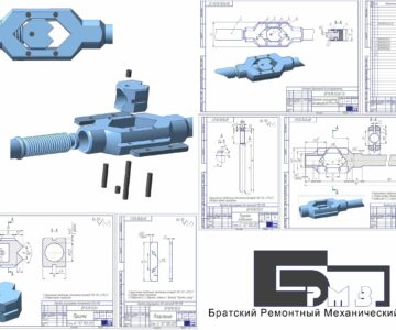 3D модель Вороток регулируемый для метчиков от М10 до М18