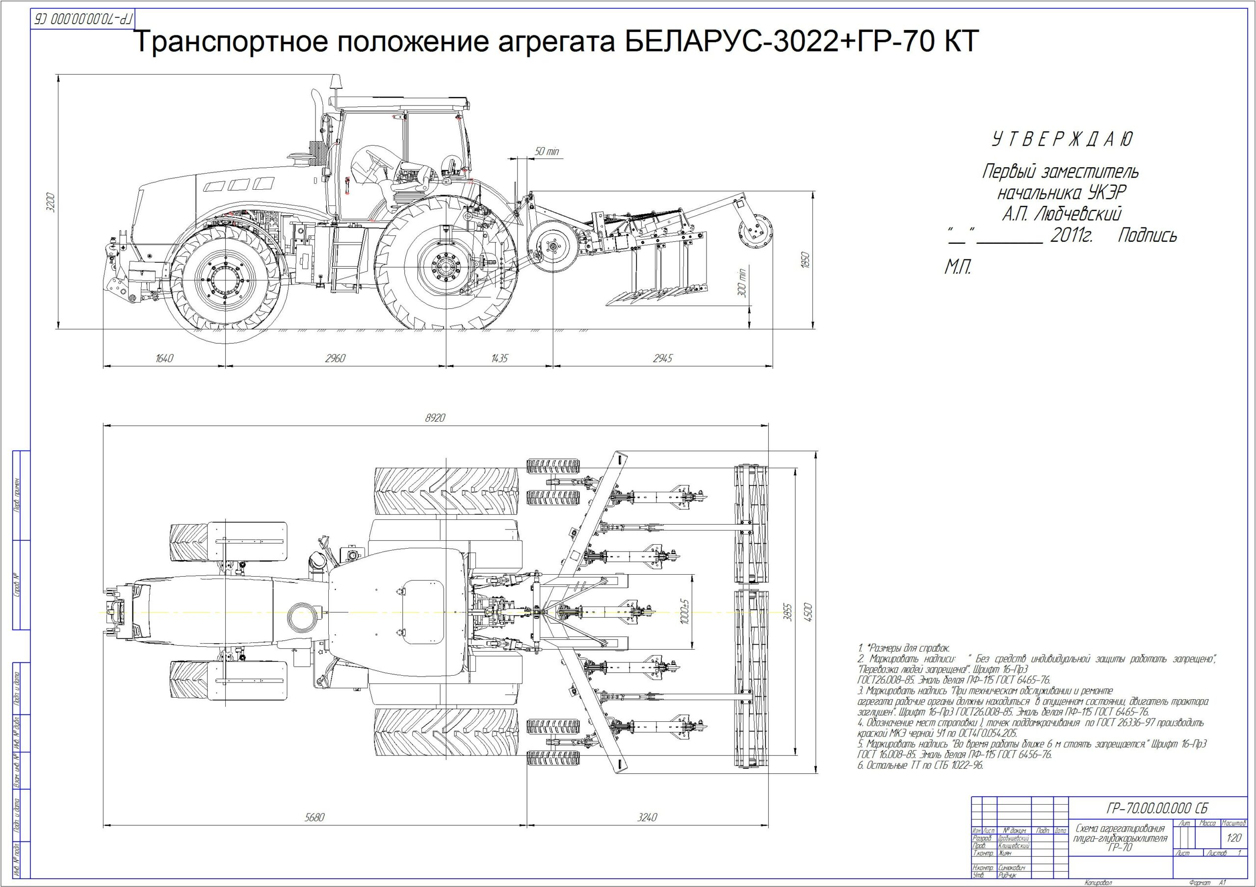 Плоскорез-глубокорыхлитель ПГ-7 «BARYS» (прицепной/навесной)