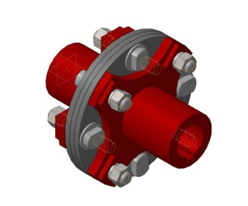 3D модель Муфта дисковая 70х70к