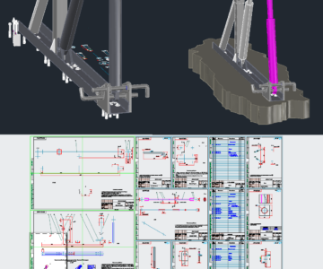 3D модель Стенд для разборки гидродомкратов