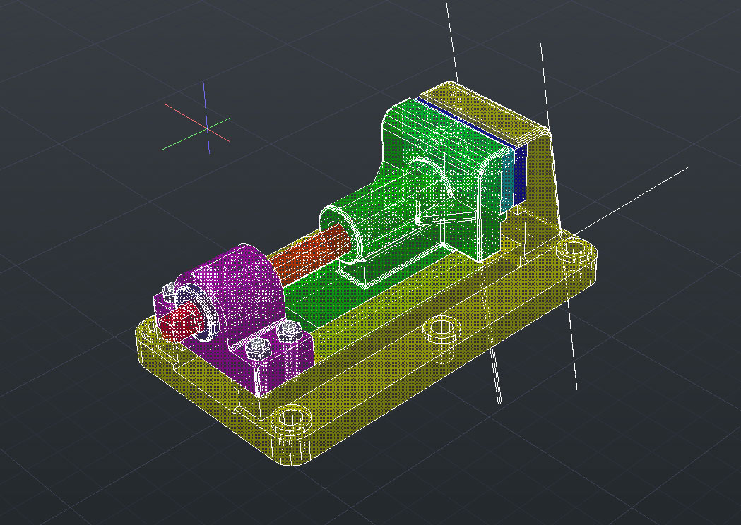 3D модель Тиски МЧ00.18 автокад