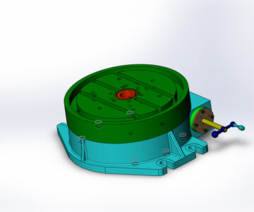 3D модель Поворотный стол для фрезерного станка в SolidWorks