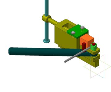 3D модель Оснастка для гибки крючка