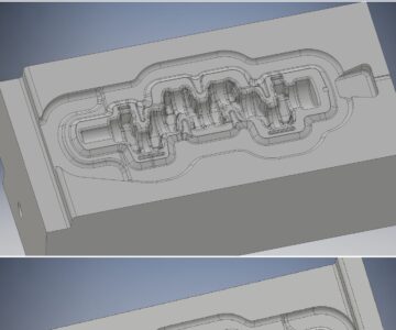 3D модель 3D модель горячей штамповки вала коленчатого