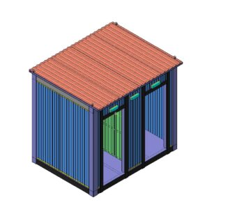 3D модель Туалет модульного типа.