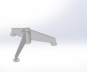 3D модель Подставка для елки для крепления болтами