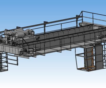 3D модель Мостовой кран грузоподъемностью 5 тонн 3D сборка