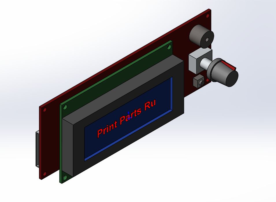 3D модель Дисплей платы Ardnio