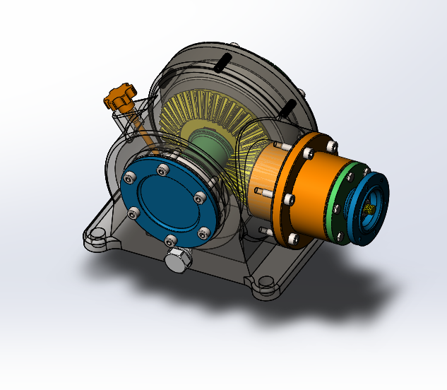 3D модель Редуктор конический  в SolidWorks