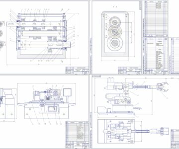 Чертеж Проект круглошлифовального станка с разработкой привода главного движения и приспособления для подачи заготовок