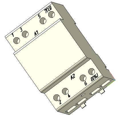 3D модель Модульный контактор КМ63/64-63