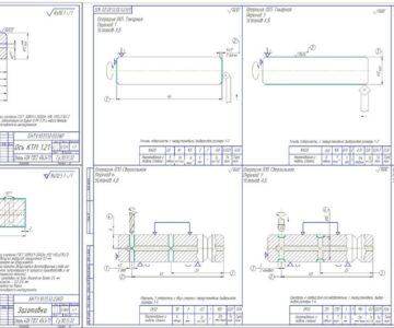 Чертеж Разработка технологического процесса изготовления детали-Ось КТМ1.21