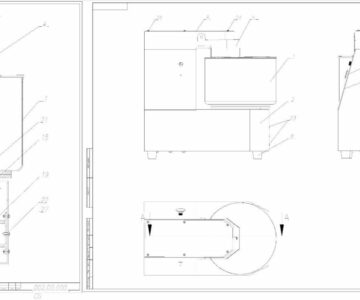 Чертеж Разработка чертежей и расчет тестомесильной машины МТ-25-01