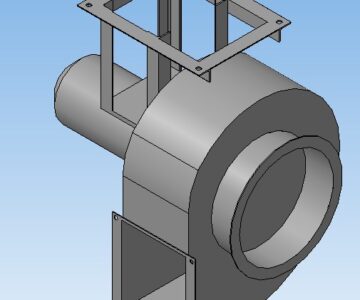 3D модель Вентилятор радиальный ВР 280-46-2,5