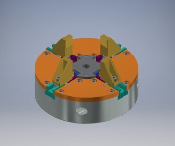 3D модель Головка пневматического патрона с кулачками