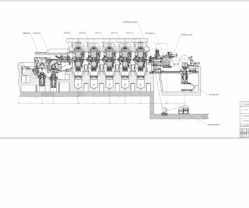 Чертеж Эксплуатация привода валков клети стана 2030 в условиях производства холодного холодного проката и покрытий пао «нлмк»