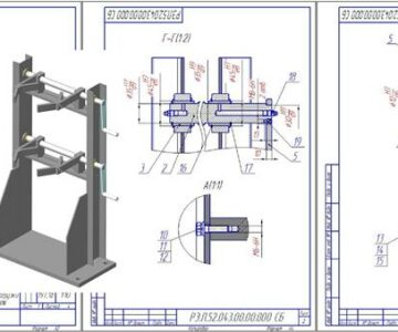 3D модель Стенд для испытания гидроцилиндров без нагрузки