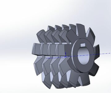 3D модель Червячная фреза m=3.5