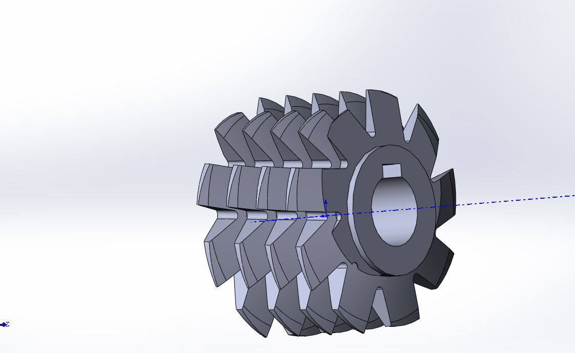 3D модель Червячная фреза m=3.5