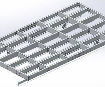 3D модель Тележка транспортировочная из подготовительной зоны в камеру окраски