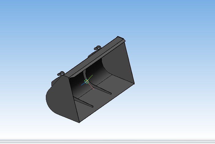 3D модель Ковш планировочный 0,25 м3