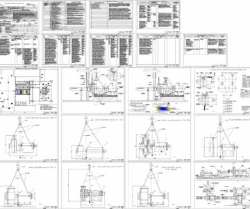 Чертеж Демонтаж и монтаж насосных агрегатов в цехах обогащения