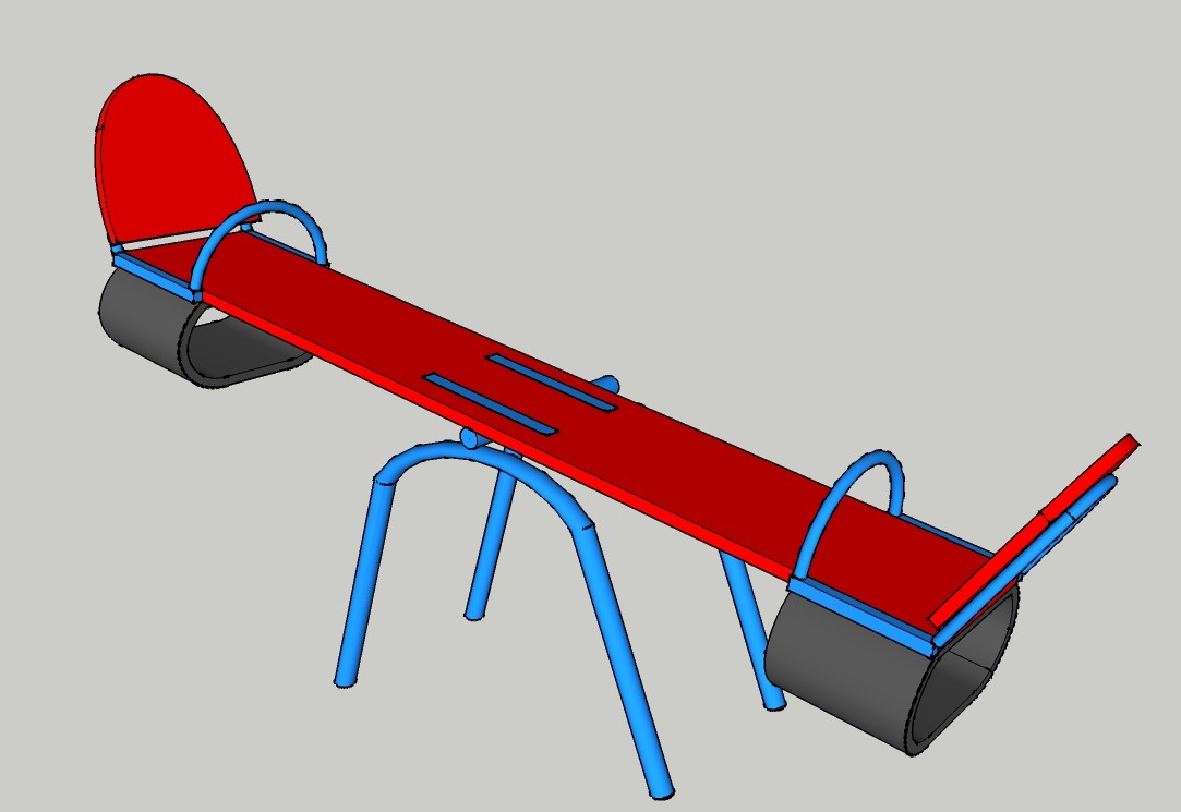 3D модель Качели-балансир "Interatletika"