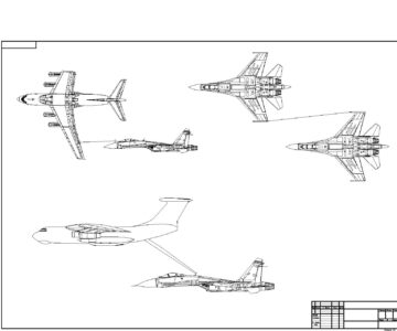 Чертеж Виды дозаправок самолетов в воздухе