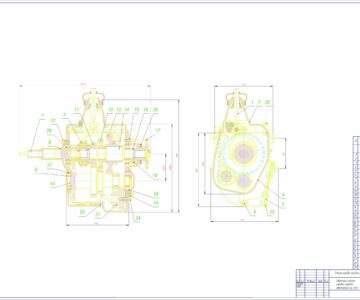 Чертеж Ремонт коробки передач автомобиля Газ-3307