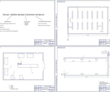 Чертеж Совершенствование условий труда в ремонтной мастерской ОАО "Жабинковский сахарный завод"