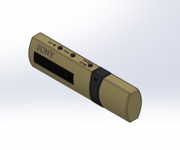 3D модель MP3-плеер SONY NWZ-B183F