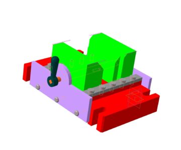 3D модель Тисы слесарные с ручным винтовым приводом