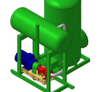 3D модель Дегазатор каскад 40-02