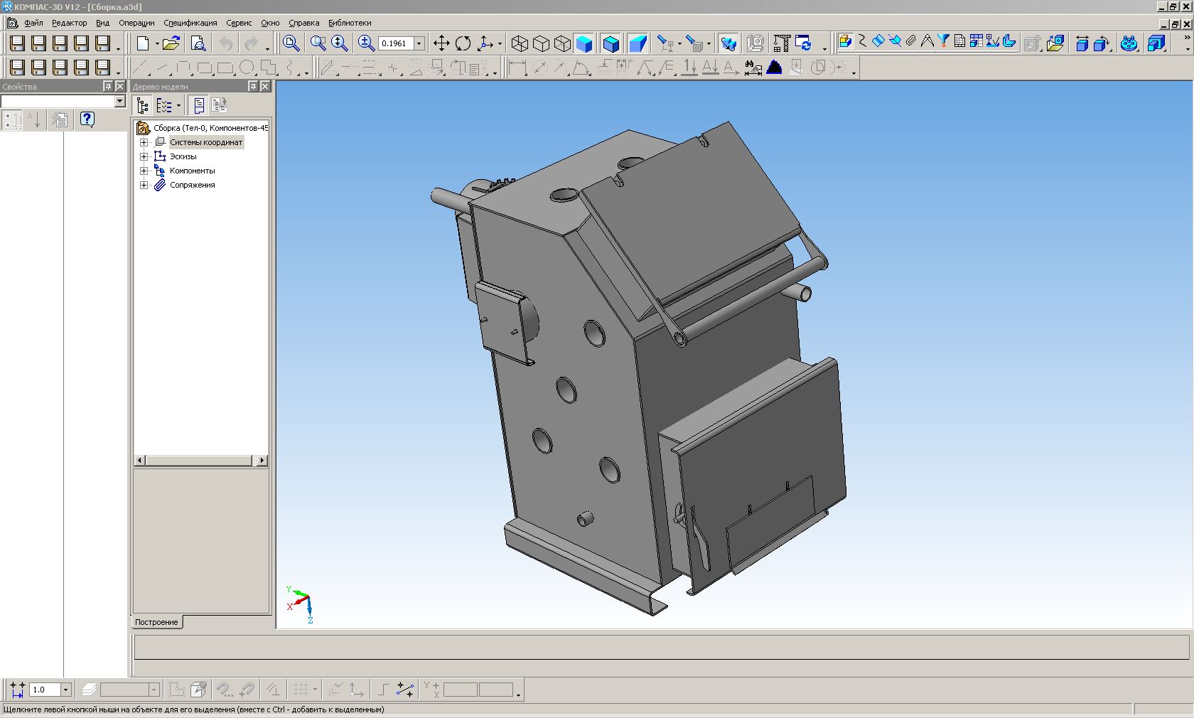 3D модель Котел 3D модель 10 - 20 кВт.