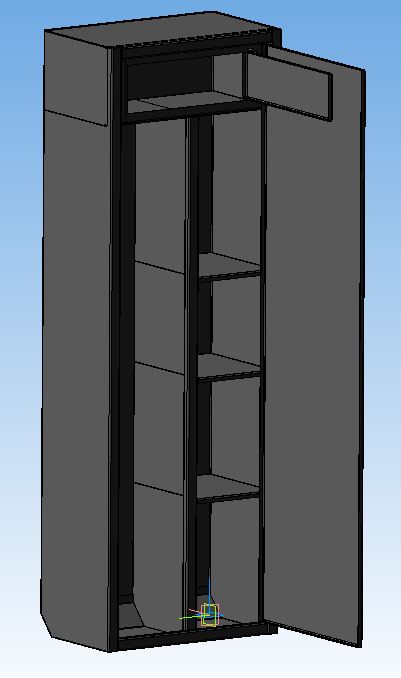 3D модель Сейф ружейный 1500х500х300