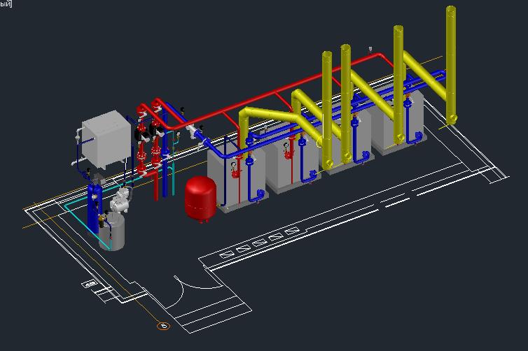 3D модель Котельная 4Х96 РИВНЕТЕРМ