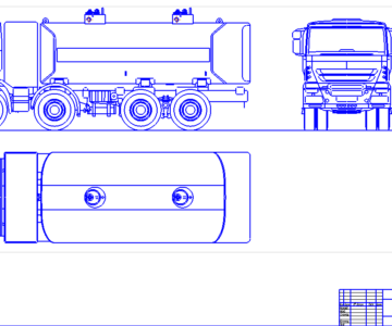 Чертеж Топливозаправщик ТЗ-22