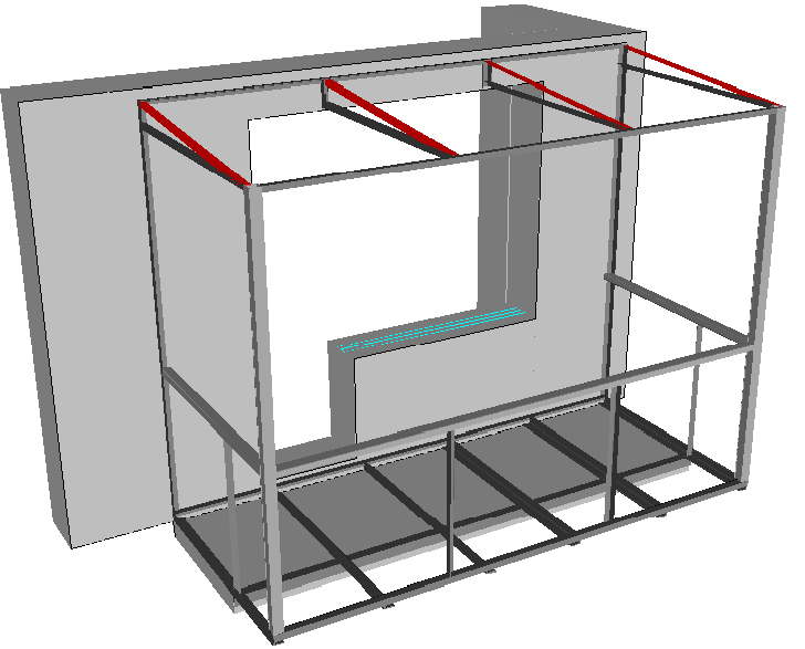 3D модель 3D балкон