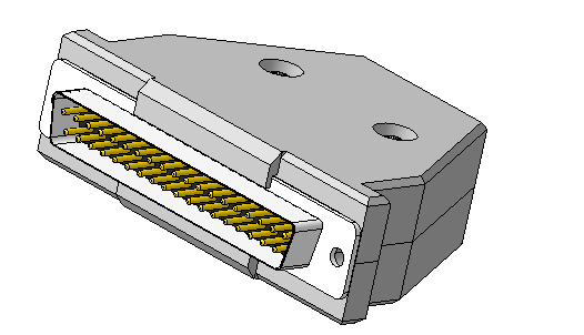 3D модель Разъем DB-37 M