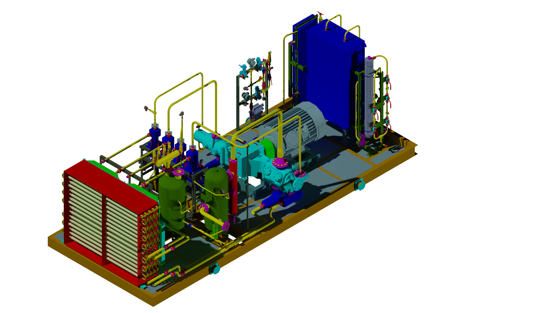 3D модель Компресорная установка (газовой заправки)