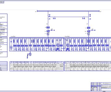 Чертеж Однолинейная схема ПС 35/10 кВ