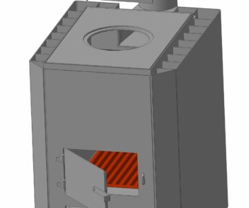 3D модель Печь отопительно-варочная