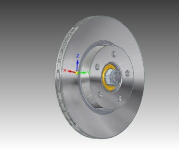 3D модель 3D-модель тормозного диска ГАЗ-31105