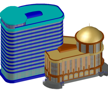 3D модель 3D Модель Бизнес-Центра