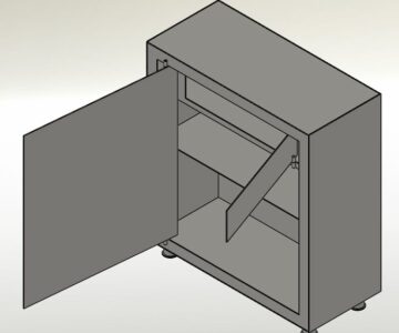 3D модель Сейф 680х300х720 мм